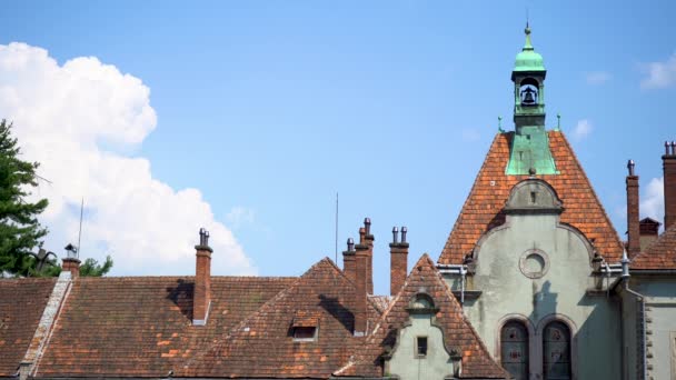 ベレグヴァル城 ムカシュヴォ トランスカルパティアン地域のシェノン伯爵のロマンチックな邸宅 — ストック動画