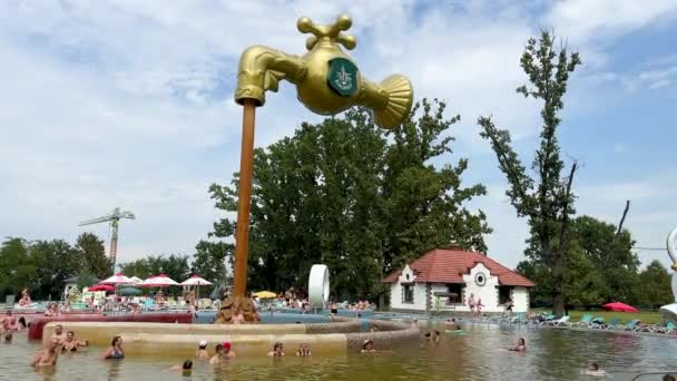 Koson Transcarpathie Oekraïne Augustus 2023 Recreatiecomplex Kosino Thermaal Water Karpaten — Stockvideo