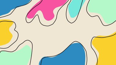 Soyut şekiller renkli arkaplan. Gradyan bulanık dizaynlı soyut çizim. İniş sayfası için tasarım. Düz biçim soyut arkaplan