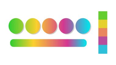 Yeşil, sarı, pembe, mavi paletli soyut gradyan arkaplan. Gradyan bulanık dizaynlı soyut çizim. Bulanık renkli soyut arkaplan. Renkli bir eğilim. Vektör illüstrasyonu