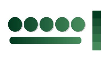Forest Green ve Emerald Green renk paleti ile soyut gradyan arkaplan. Gradyan bulanık dizaynlı soyut çizim. Bulanık renkli soyut arkaplan. Renkli bir eğilim. Vektör illüstrasyonu