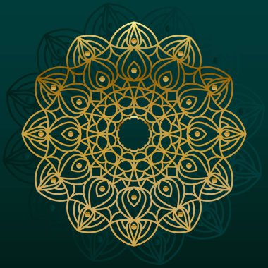 Lüks altın mandala arka planı