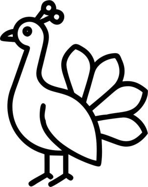 Ana simge biçiminde tavus kuşu, kuşlar ve kümes hayvanları, hayvan teması.