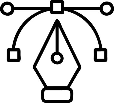 Ana simge biçimi, sanat ve tasarım temasında kalem aracı.