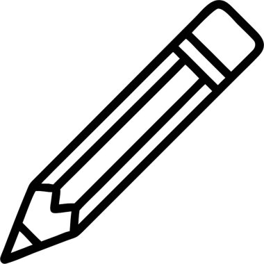 Çizgi simgesi biçimi, sanat ve tasarım temalı kalem.