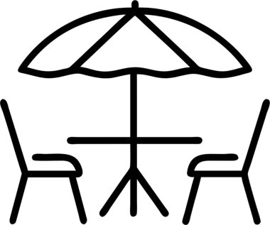 Bahçe sandalyesi ana simge biçimi, evler ve ikametgah teması olarak ayarlandı.