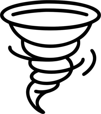 Ana simge biçimi, hava ve astronomi temalı kasırga.