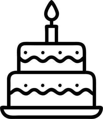 Ana simge biçimi, etkinlik ve festival temalı kutlama pastası.