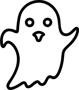 Simge biçiminde hayalet, cadılar bayramı teması.