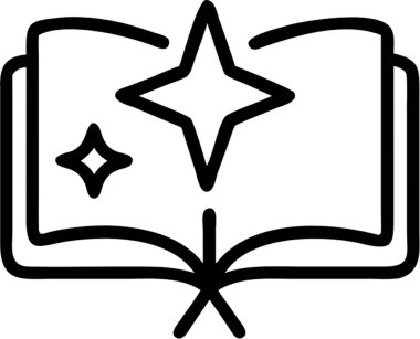 Heceleme kitabı ana simge biçimi, Cadılar Bayramı teması.