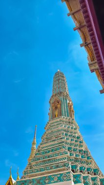 Bangkok, Tayland, 11 Kasım 2024 Bangkok 'taki Grand Palace' ın panoramik görüntüsü