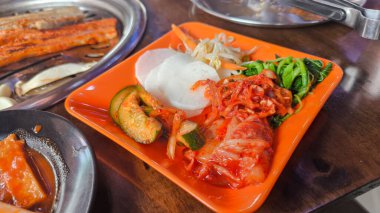 Kore sebze turşusu, Kore turşu grubu fotoğrafı.