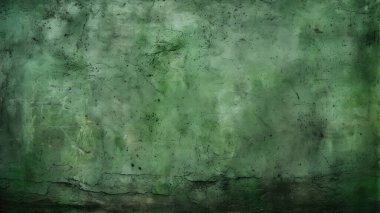 Green colors old grunge wall texture clipart