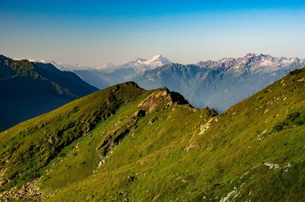 Esplendor Verano Los Alpes Franceses Maurienne Massif Grand Arc Serena — Foto de Stock