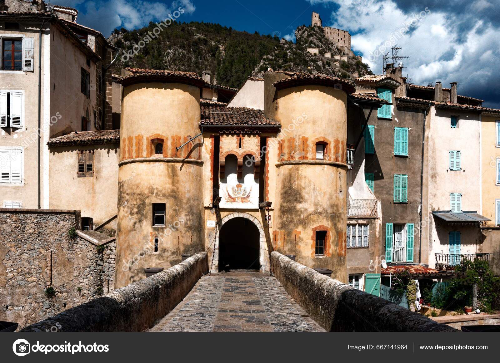 Rustic Charm Entrevaux Medieval Village Nestled Heart Southern France 