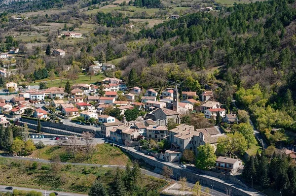 Dech Beroucí Panoramatický Výhled Historické Město Sisteron Uhnízděný Srdci Provence — Stock fotografie