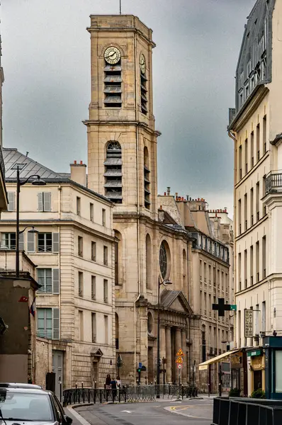 巴黎历史天主教教堂 第五区 圣雅克街252号 建筑杰作 — 图库照片