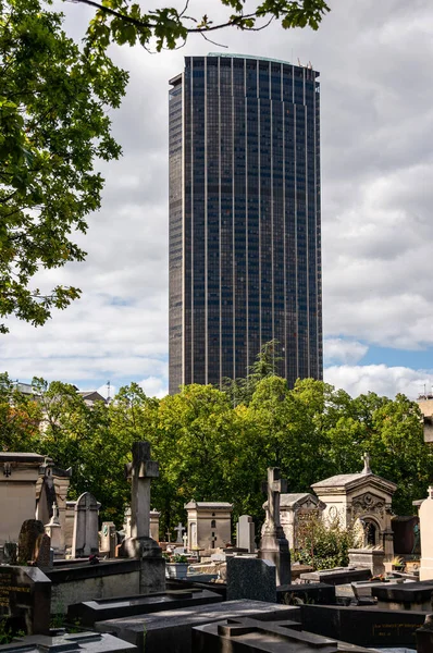 Montparnasse Kulesi Nin Nefes Kesici Manzarası Fransa Nın Başkenti Paris — Stok fotoğraf