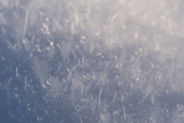 Macro photo texture of snow and ice crystals. High quality photo