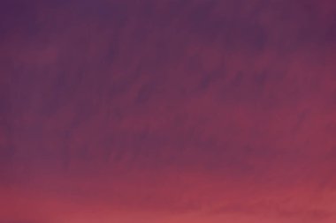 Kış sabahı şafak vakti açık kırmızı gökyüzü. Yüksek kalite fotoğraf