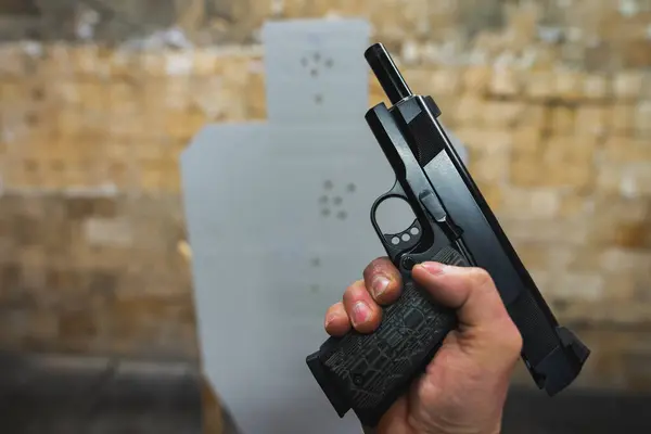 Shooting Range Shooting Pistol Target — Stock Photo, Image