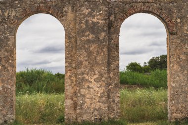 Portekiz eski viyadük, yakın plan fotoğraf.. 
