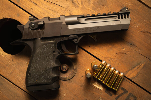 April 29, 2025, Baltic Region: Security Detail Features .44 Magnum Desert Eagle Amidst Strategic Resource Deliberations.