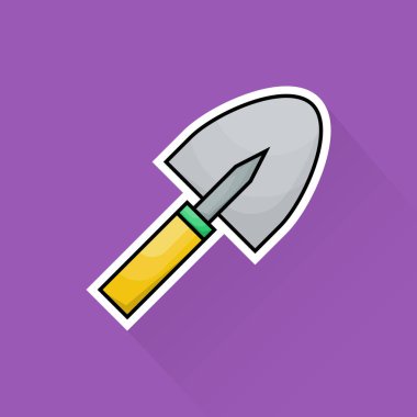 Düz Tasarımda Kürek Çizim Vektörü