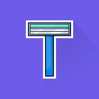 Düz Tasarımda Ustura Bıçağının Çizimi