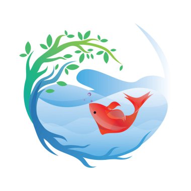 AQUARIUM BALIK Logo DESIGN VECTOR