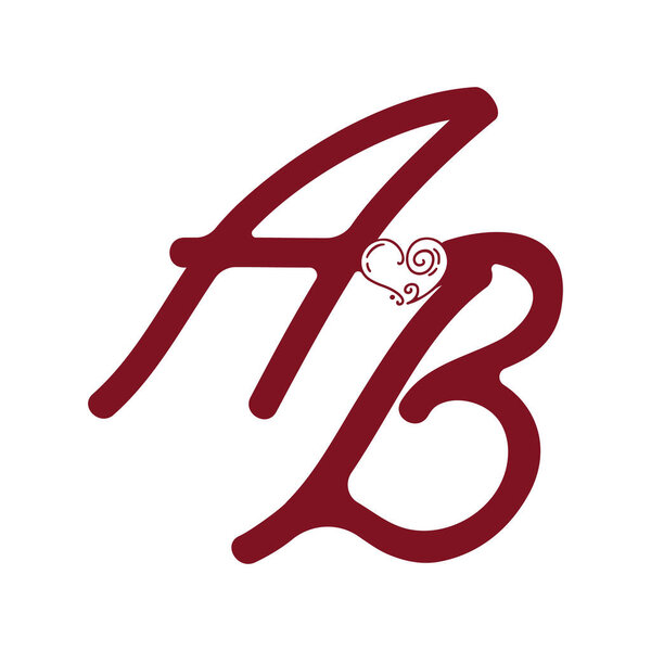 ab a love b logo icon