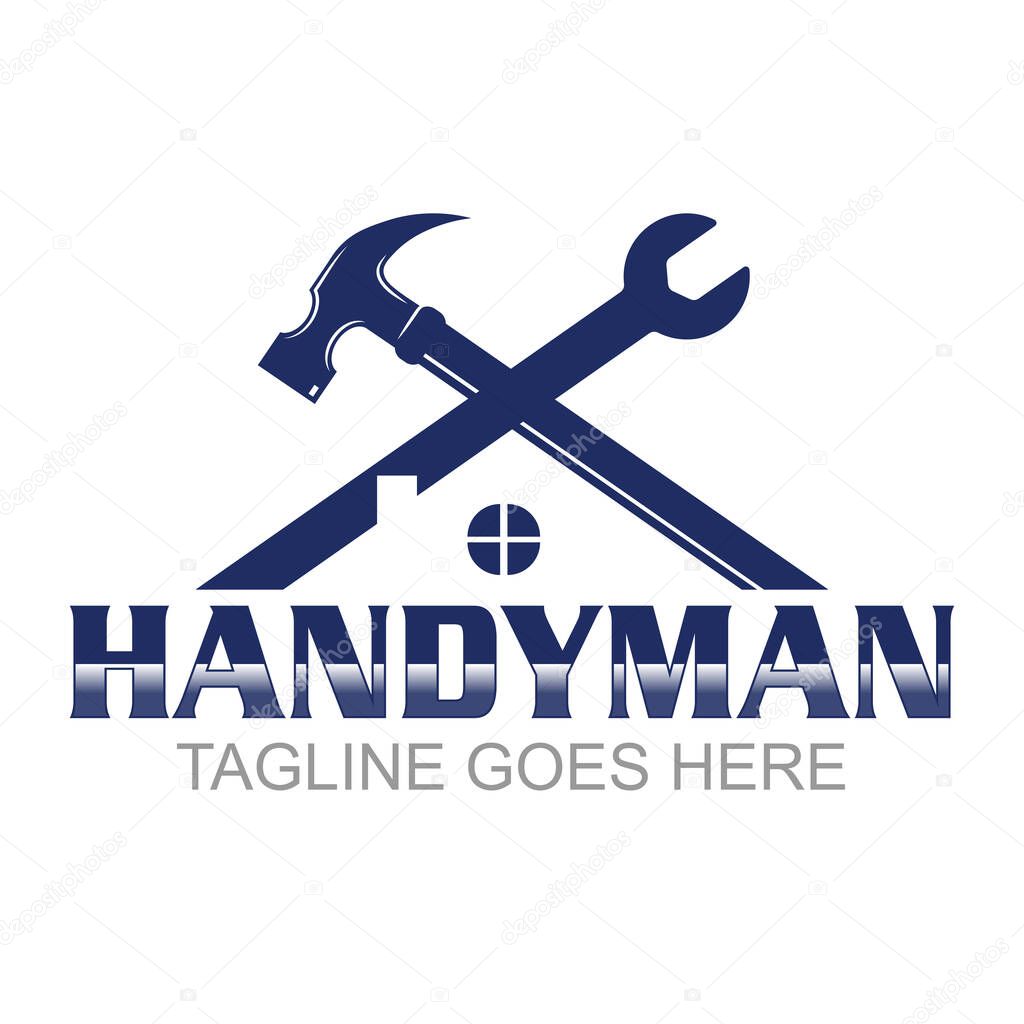 Master Handyman: Expert Repair & Maintenance Services Logo Design