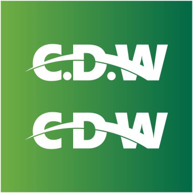 CDW logosunun baş harfleri içinde SWOOSH