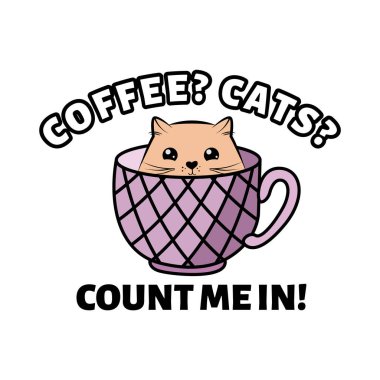 kahve kedileri logo tasarımı simgesi