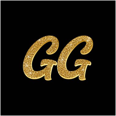 çift g logo tasarım vektörü