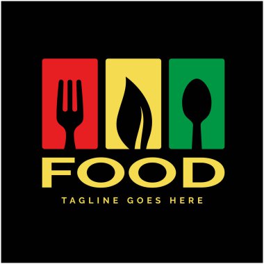 Mutfak logosu tasarım vektörü