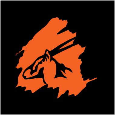 Keçi logo tasarımı ikon vektörü