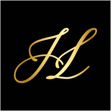 j l son logo tasarım simgesi 