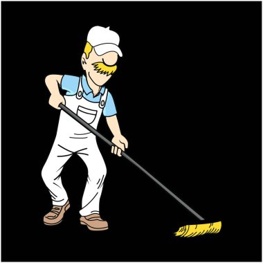 Çim biçen adam logosu tasarımı simgesi