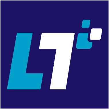 dijital Lt son logo tasarım simgesi 