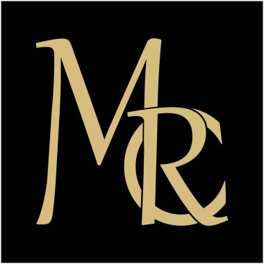 Mr c ilk logo tasarım simgesi 