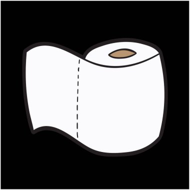 Doku rulosu logo tasarımı simgesi 