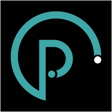 p son logo tasarım simgesi 