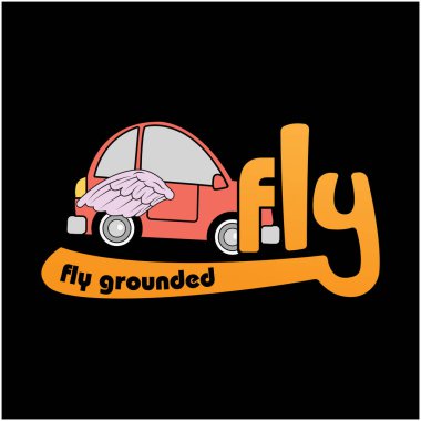 Uç araba renkli uçan araç