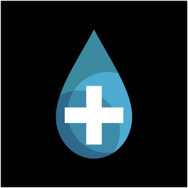 Tıbbi su işareti logosunu bırak