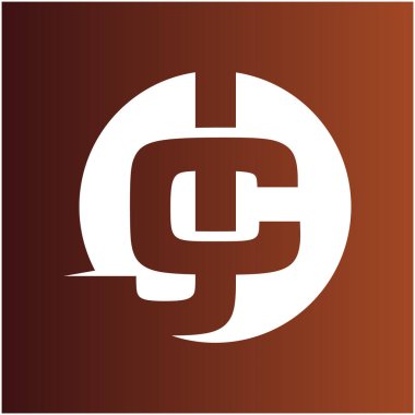 Baş harfleri JC CJ daire alfabesi