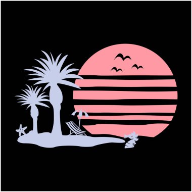 Plaj önizlemesi yazları deniz batımı