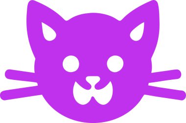 Cadılar Bayramı kedi vektör klipsi resim simgesi