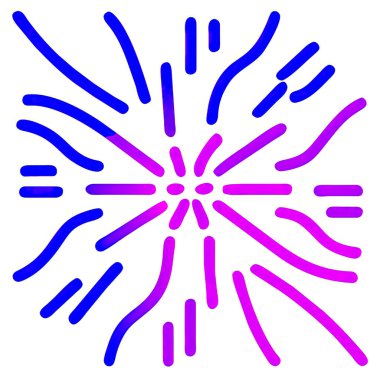 Havai fişek gradyan ana karakter simgesi