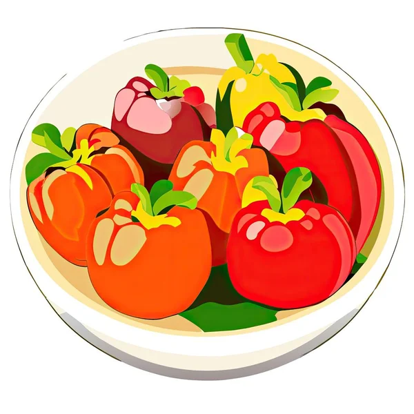 Illustration Healthy Vegetarian Menu Vegan Culture — Stock Vector